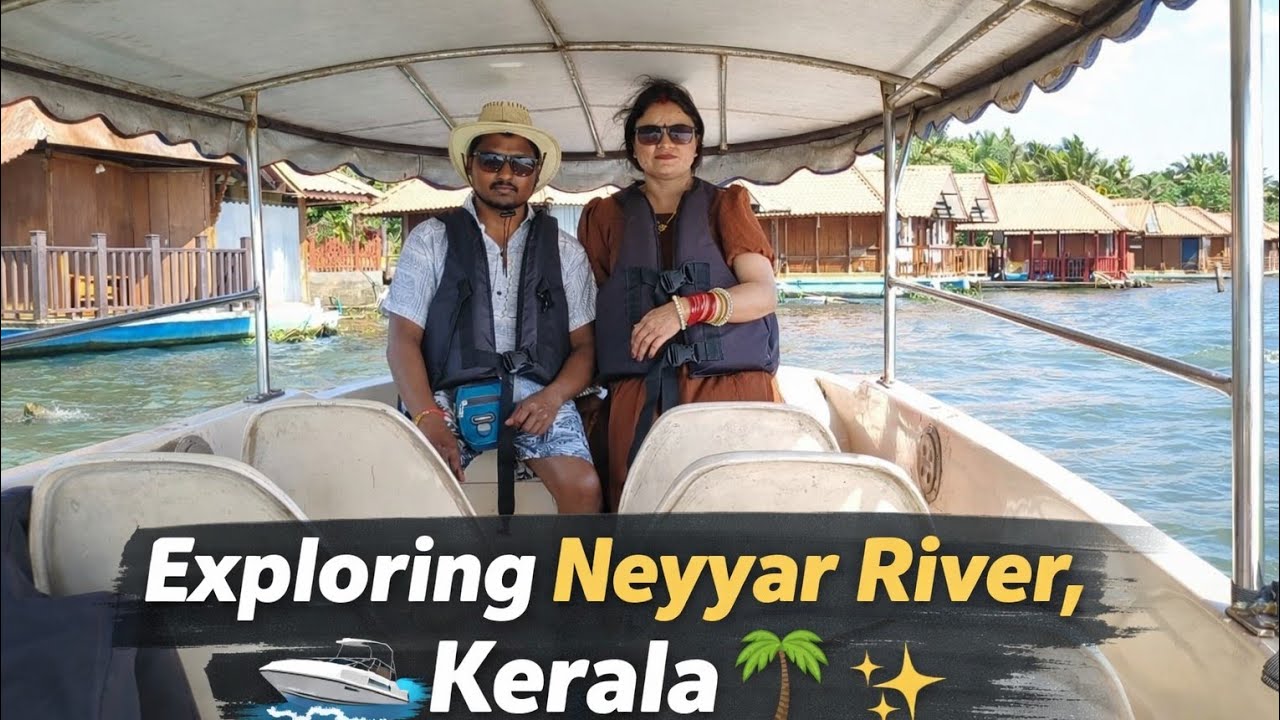 Boating On Neyyar River Keral / Mangrow Forest, Coconut island, Golden Send Sea Beach #pindervasi 