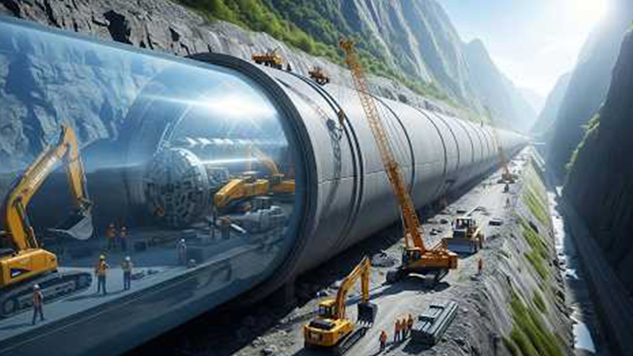 Incredible Mountain Underground Construction Technology - Tunnel Boring Machines & Pipeline Giants