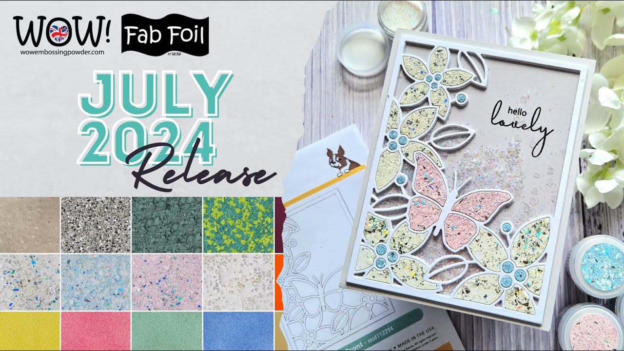 Wow (Embossing) July 2024 Release Video Hop: Create your own glitter card - and make it a shaker!