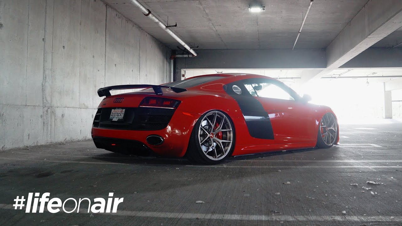 Jack’s Ultramotive Audi R8 on Air Suspension – #LifeOnAir