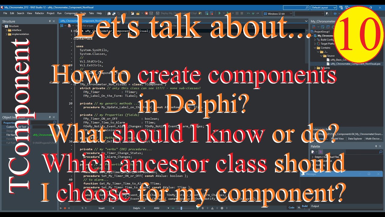 Delphi: Building components in VCL framework - Non-Visual components - 10