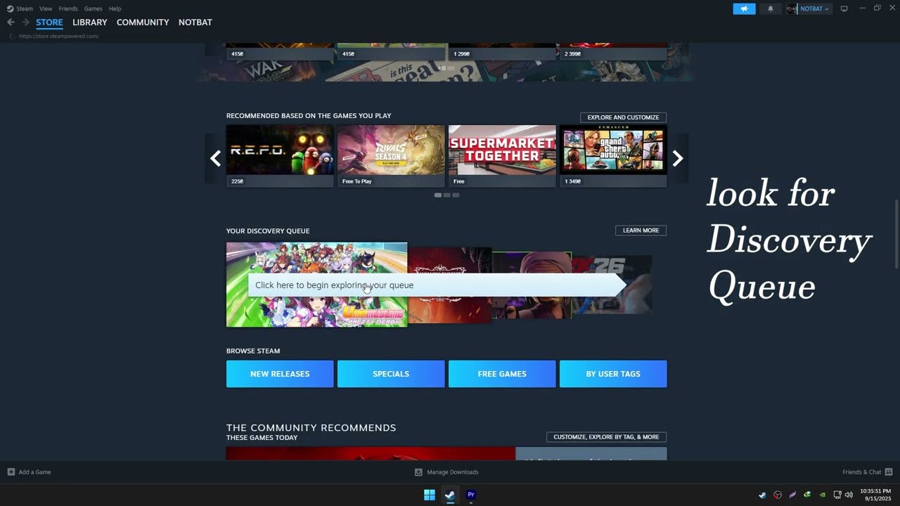 Use the Store Discovery Queue &raquo; steam badges &raquo; Pillar of Community