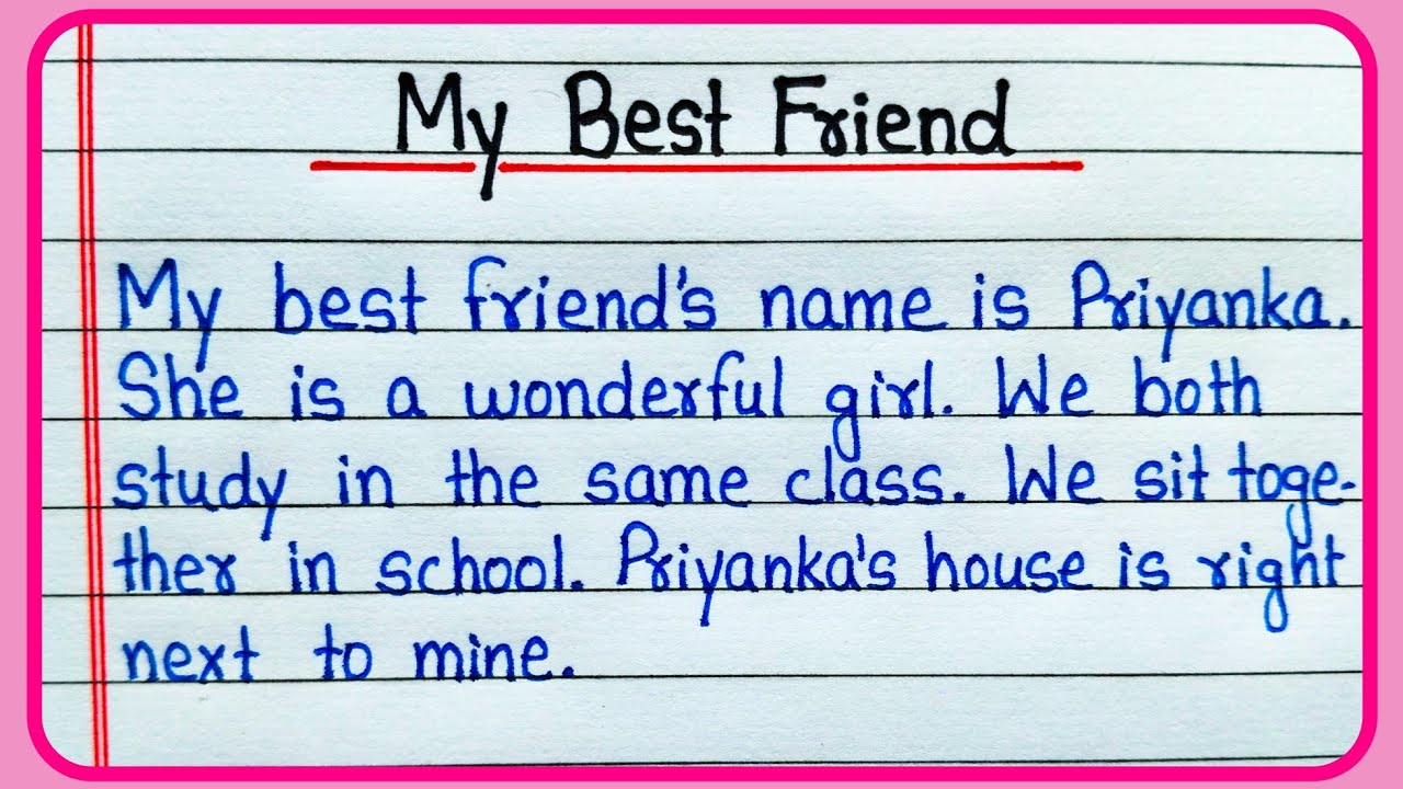 Essay on My best friend in English/My Best friend Essay/My Best friend Paragraph/My best friend