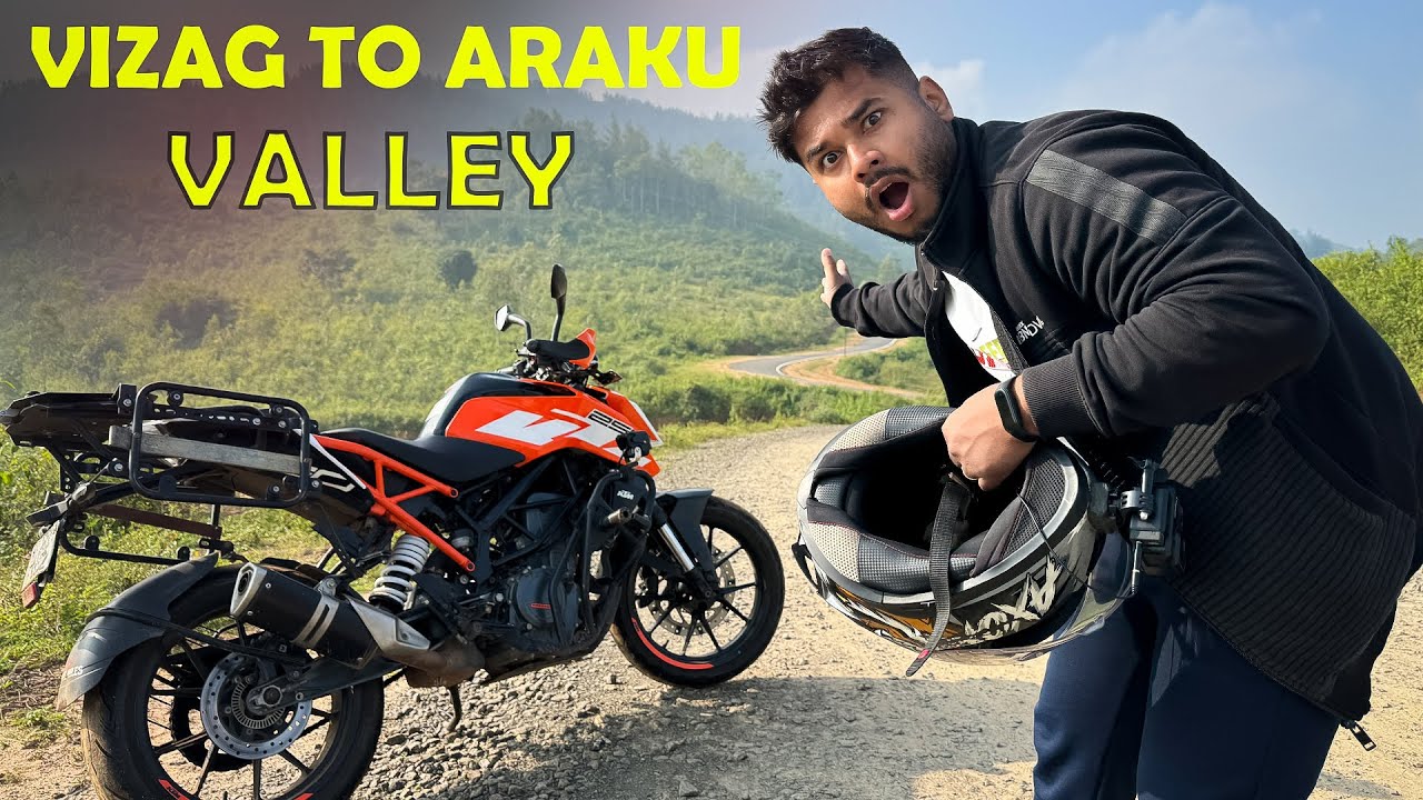 Vizag to ARAKU Valley BIKE Ride 🔥  | Borra Caves 😱 | More Miles