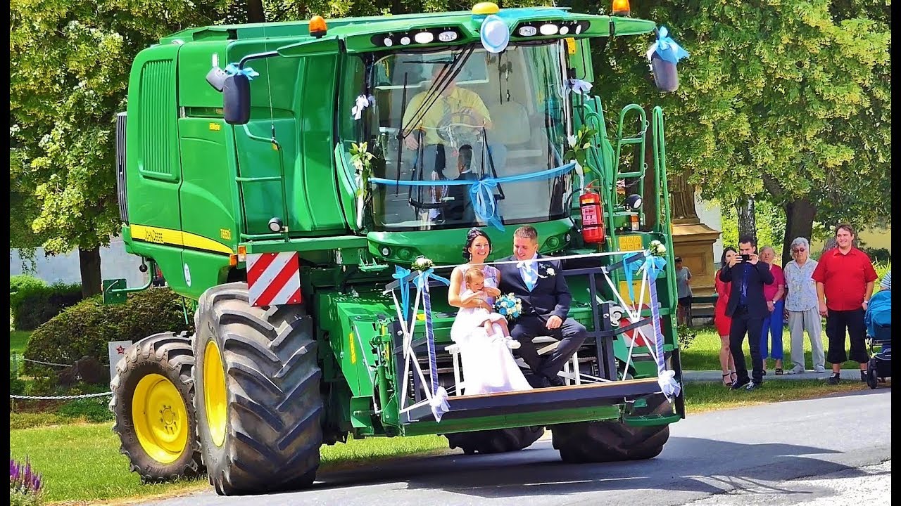 Wedding John Deere T660i HillMaster  Svatba Agro Douda Czech Republic