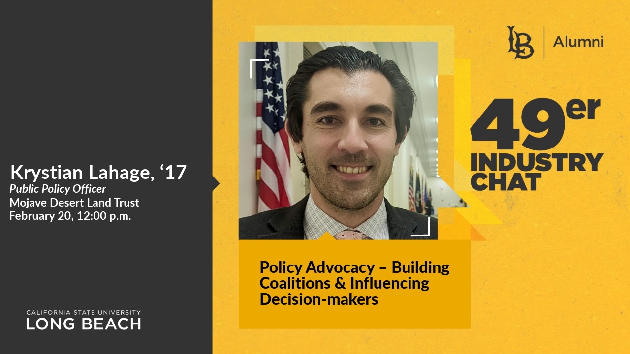 Policy Advocacy – Building Coalitions & Influencing Decision-makers with Krystian Lahage ‘17