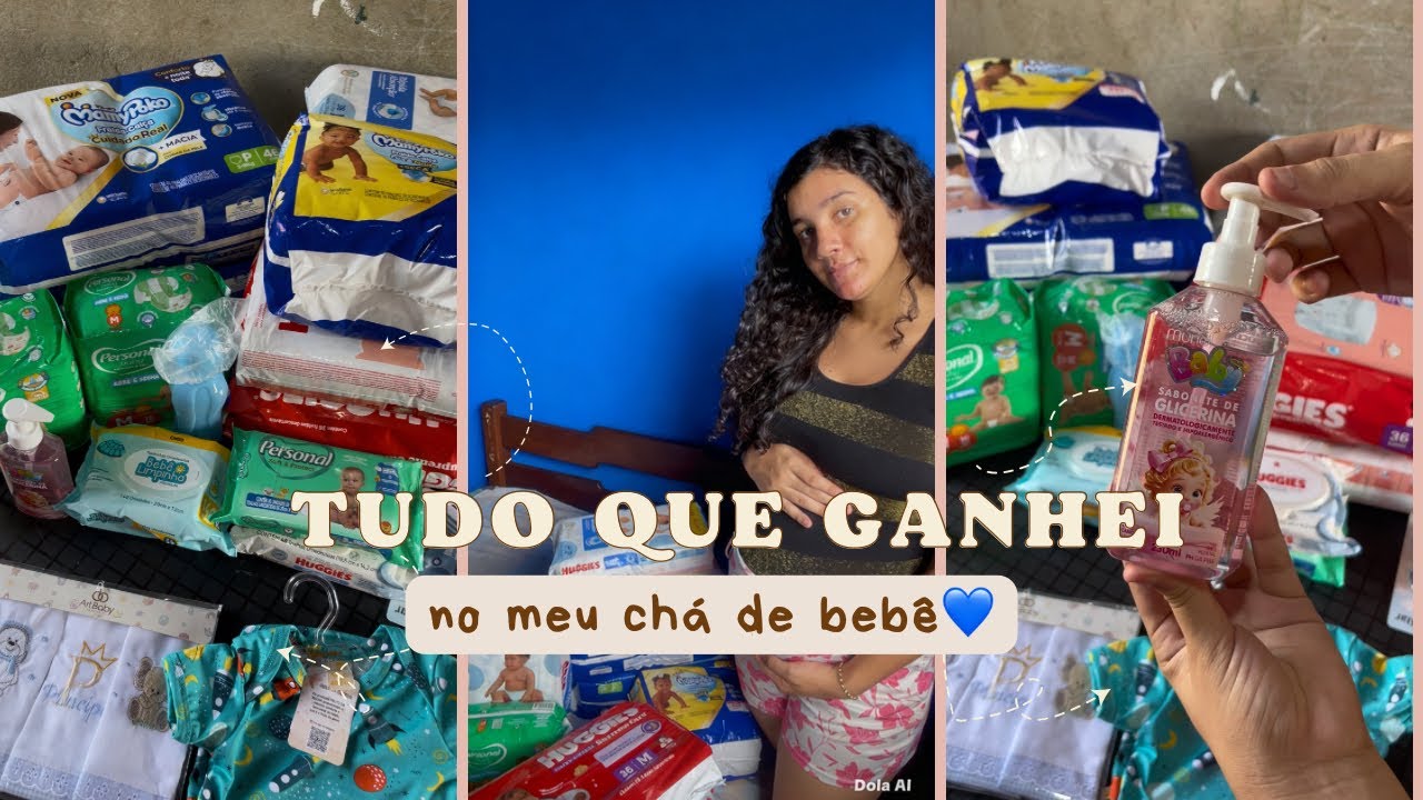 ✨ TUDO QUE EU GANHEI NO MEU CHÁ DE BEBÊ 💙👶 
