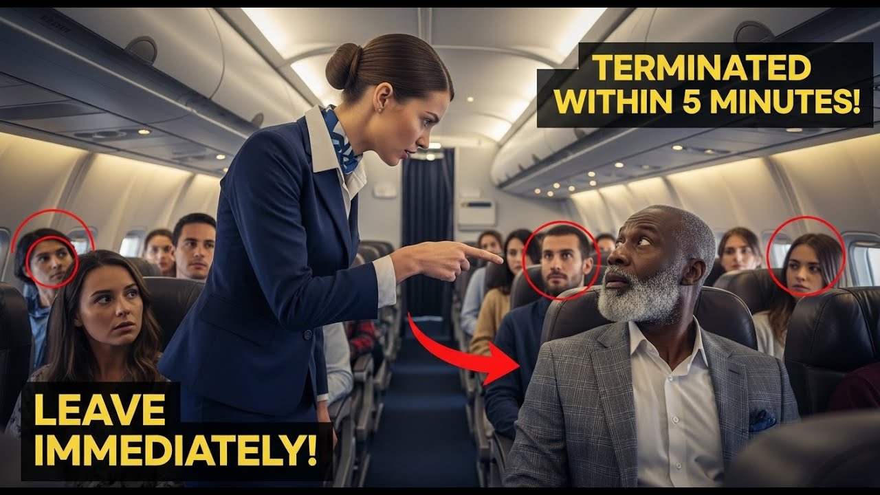 Flight Attendant Humiliated a Black Elderly Man — 5 Minutes Later, Her Career Was Over!