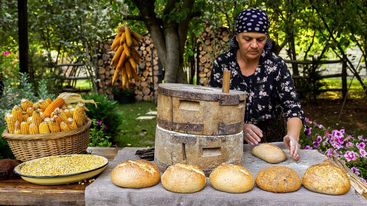Домашний Кукурузный Хлеб | Из свежих садовых ингредиентов на стол