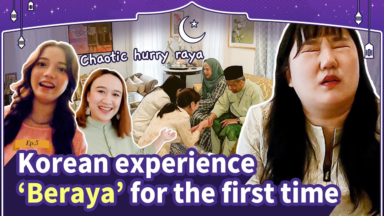 4 houses in one day?! Koreans experienced Chaotic Hari Raya🎉