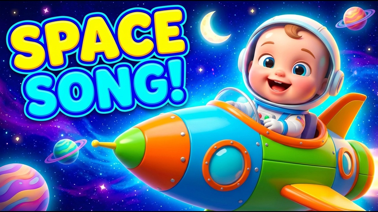 Baby Space Adventure Song 🚀 | Rocket Ship Song for Kids | Outer Space Nursery Rhyme