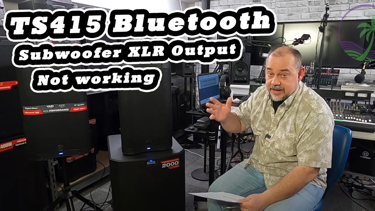 Subwoofer Not Working with your Alto TS415 Bluetooth Connection