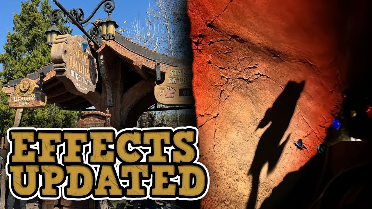 Shadow Effects Updated on Seven Dwarfs Mine Train at Magic Kingdom