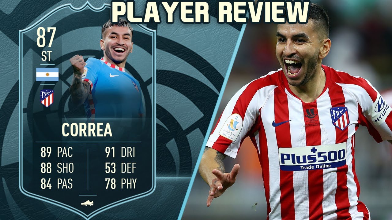 BROKEN STRIKER! 🔥 87 POTM ANGEL CORREA PLAYER REVIEW! FIFA 22 ULTIMATE TEAM