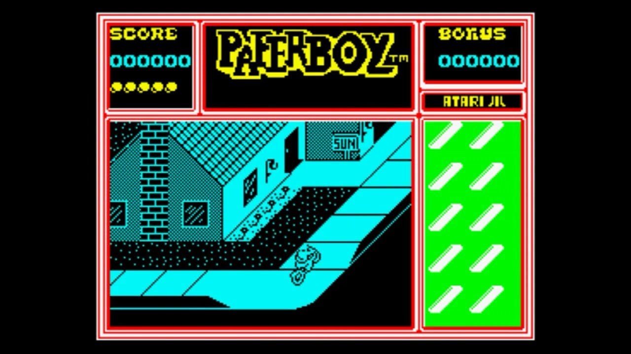 Paperboy ZX Spectrum Gameplay