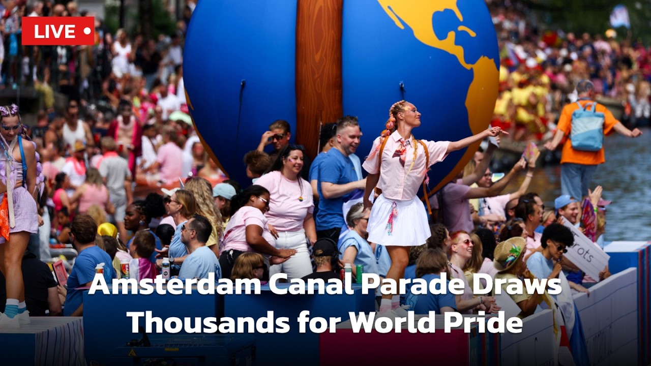 LIVE | Amsterdam Pride Canal Parade: Rainbow Flotilla Sails Through City | AC113