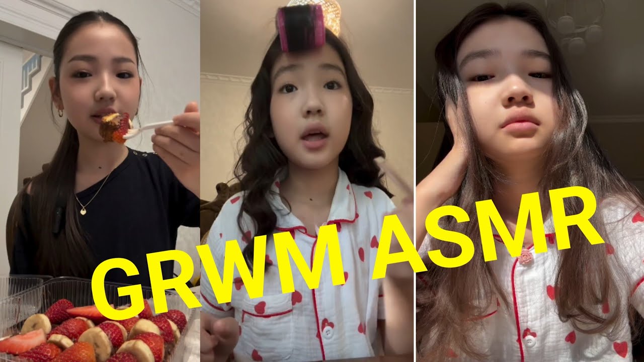 GRWM ASMR Back To School 🎒 Soft Glam Makeup + My Favorite Dessert 🍰 | GlowWithFaNas
