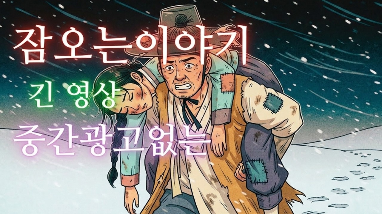 수면영상 🌙 한국 전래동화 모음: 여종 업고 도망친 늙은 선비부터 마지막 주먹밥의 기적까지 | 잠오는이야기 | 중간광고없는