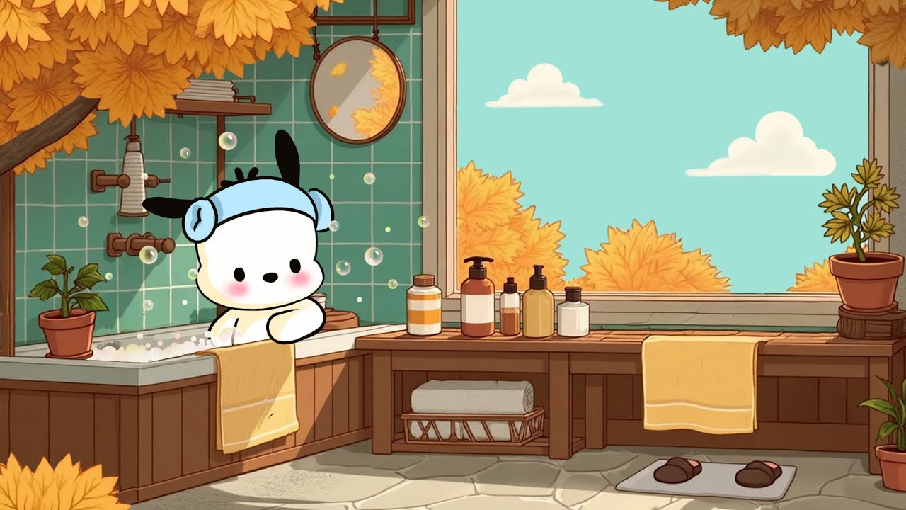 Relaxing with Pochacco 🍁🍁 Autumn lofi for chill, studying and work