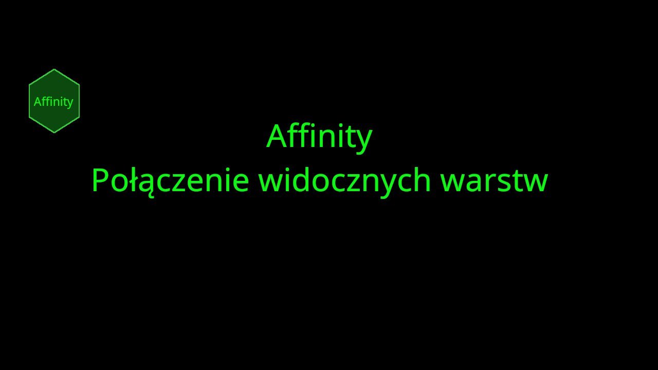 Affinity Połączenie widocznych warstw