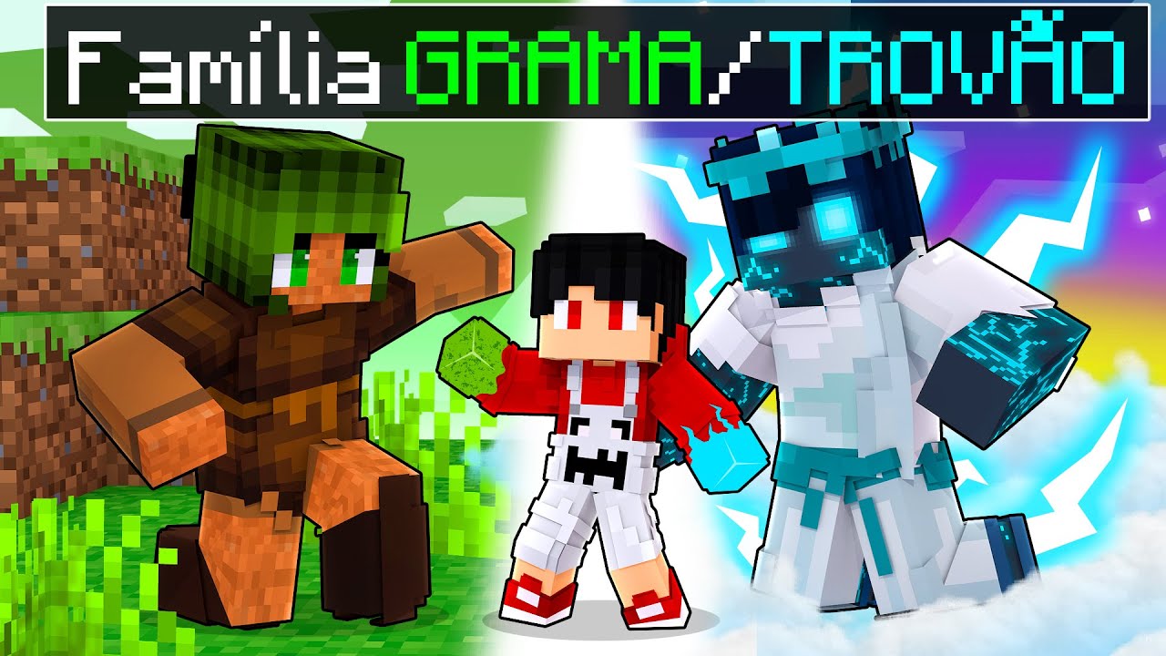 P3DRU foi ADOTADO pelo TROVÃO E GRAMA no Minecraft