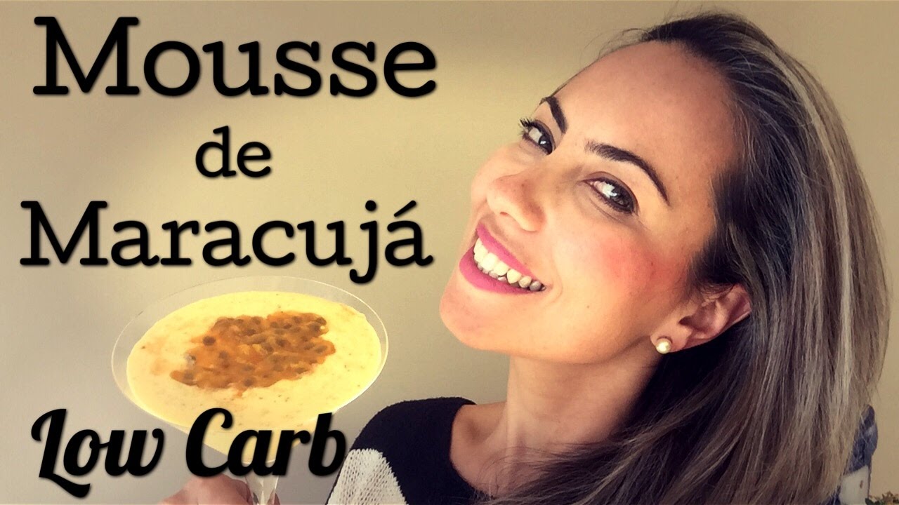 MOUSSE DE MARACUJÁ LOW CARB MUITO RÁPIDA!