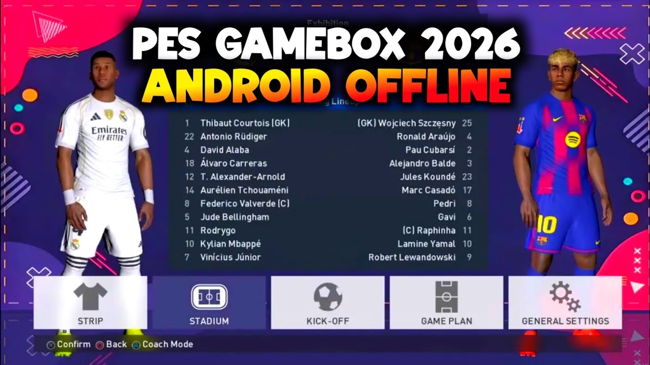 PES GAMEBOX ANDROID OFFLINE! Grafik PS4? Tanpa Internet!!