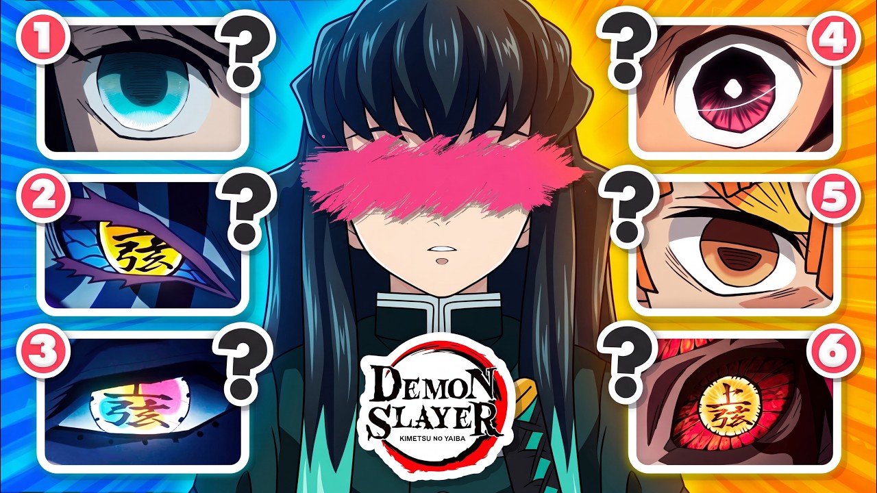 УГАДАЙТЕ глаза ПЕРСОНАЖА из DEMON SLAYER 👺⚔️ Викторина 3 сезона Kimetsu no Yaiba! ⭐
