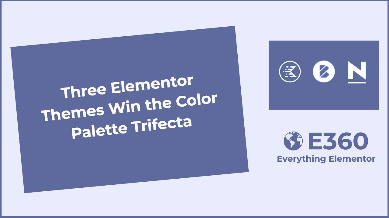Three Elementor Themes Win the Color Palette Trifecta