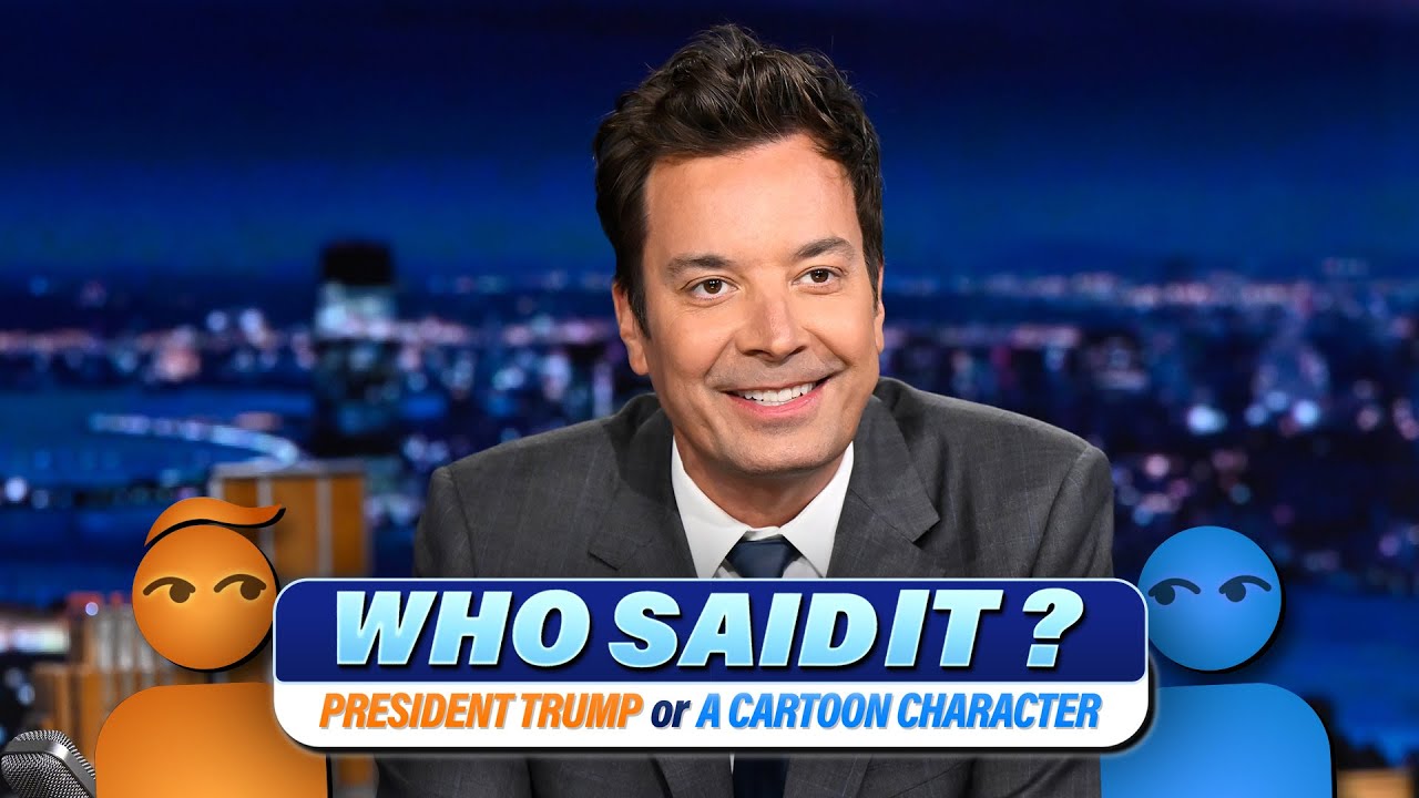 Who Said It?: Donald Trump vs. Cartoon Characters | The Tonight Show Starring Jimmy Fallon