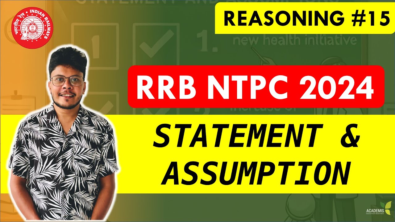 STATEMENT & ASSUMPTION - RRB NTPC - Revision Class