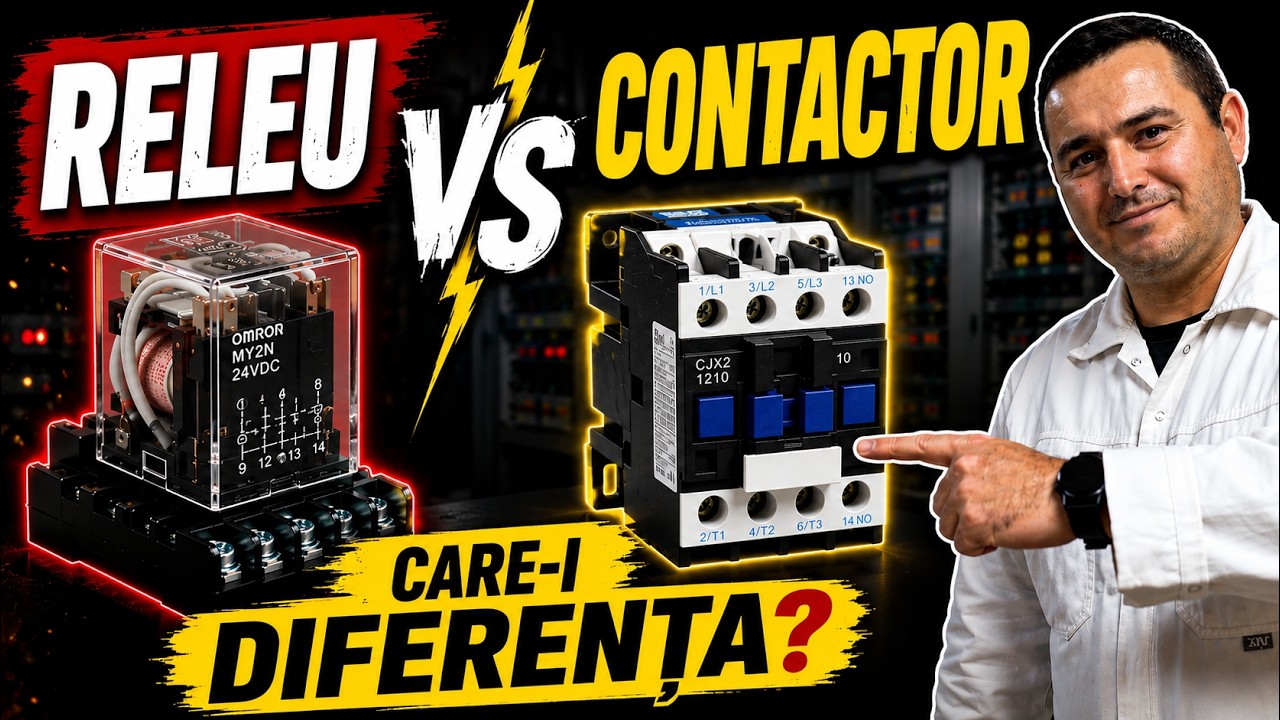 Contactor vs Releu | Diferențe, asemănări și cum funcționează