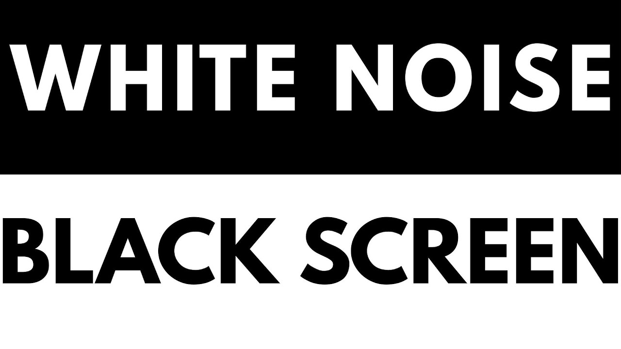 White Noise with Black Screen - No Ads - Sleep Sounds for Babies, Adults, Focus Work, and Relaxing
