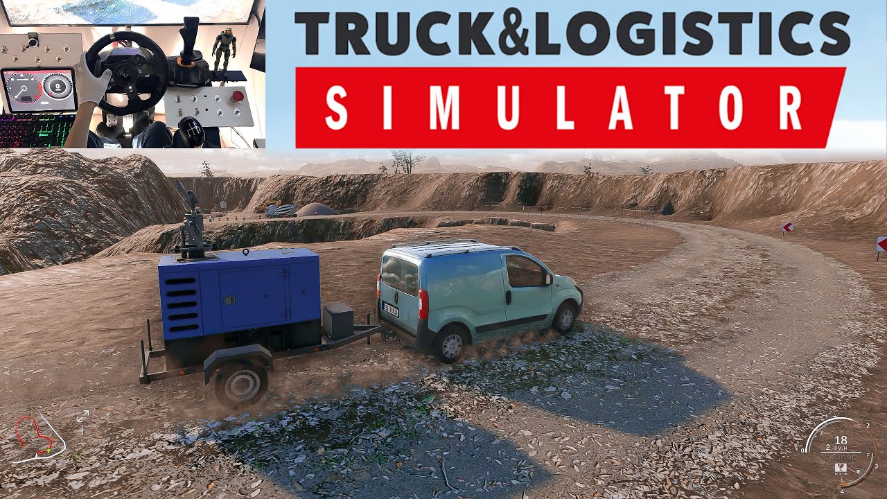 Truck & Logistics Simulator | Transporting generator to the mine | Steering Wheel Gameplay