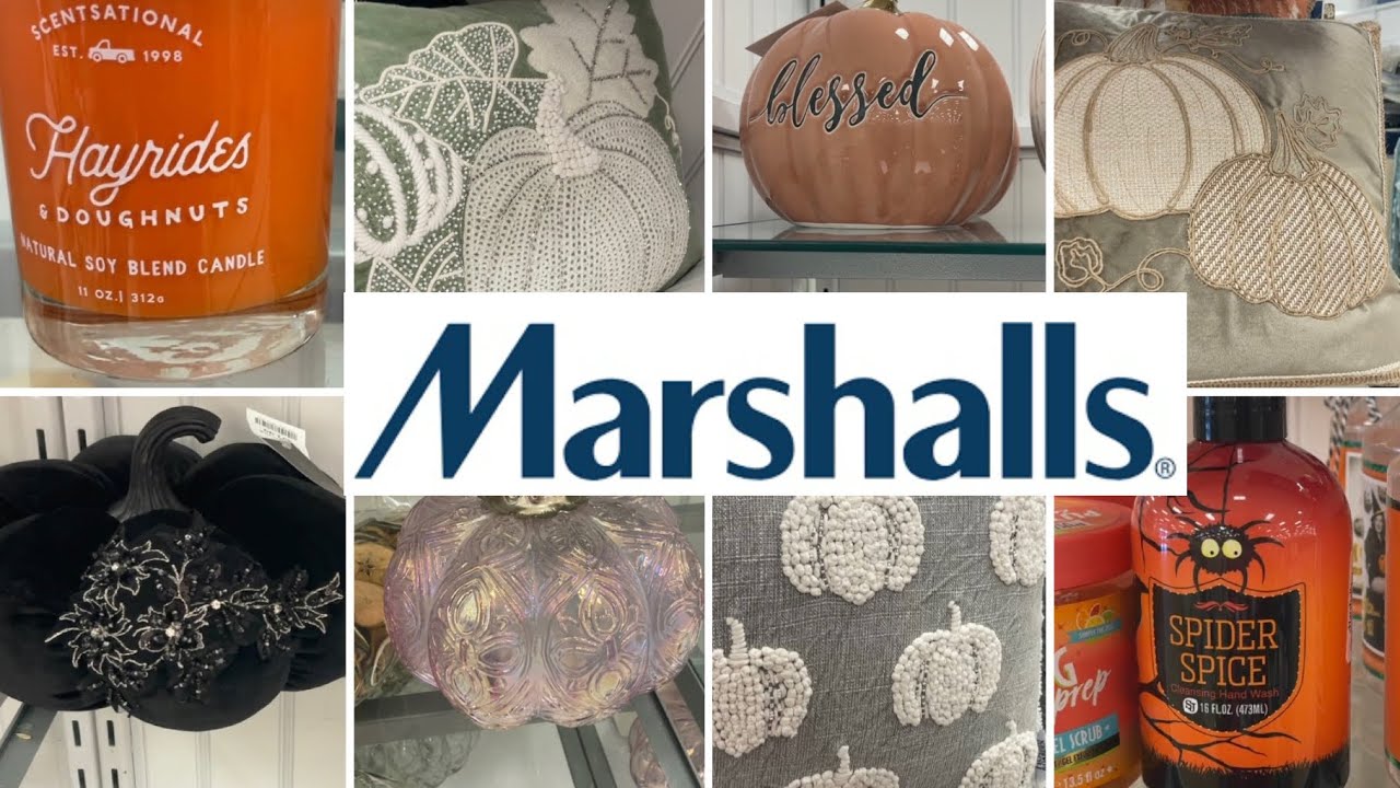 MARSHALLS FALL / HALLOWEEN WALK THROUGH FULL OF PUMPKIN DECOR CANDLES PILLOWS THEY HAVE IT ALL