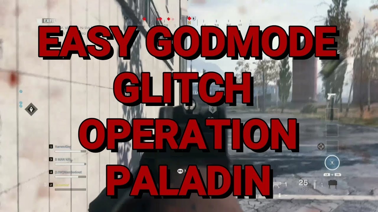 MODERN WARFARE 2019 GODMODE GLITCH OPERATION PALADIN SUPER EASY XP.. ALL PLATFORMS XBOX PS4 AND PC