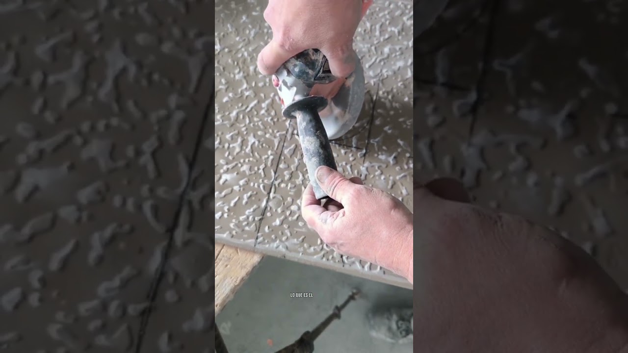 Agujero de bote sifónico fácil  en porcelánico