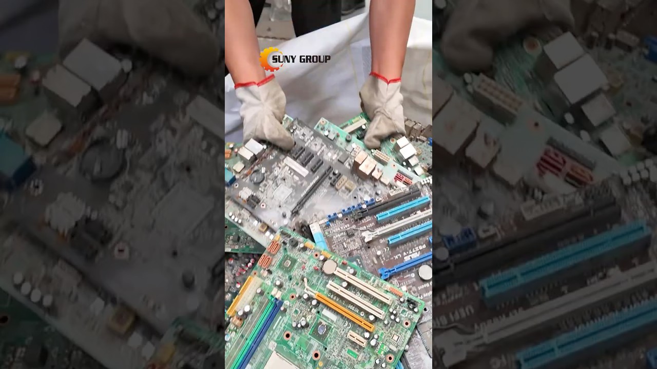 How This Machine Prepares PCBs for Recycling ♻️ #EwasteRecycling