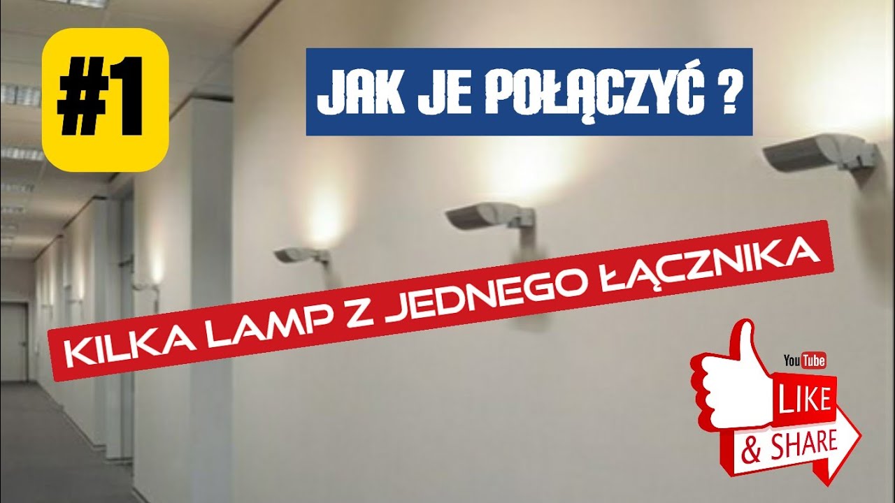 Oświetlenie #1: Jak połączyć kilka lamp ze sobą? +  łącznik podwójny na dwa osobne przewody