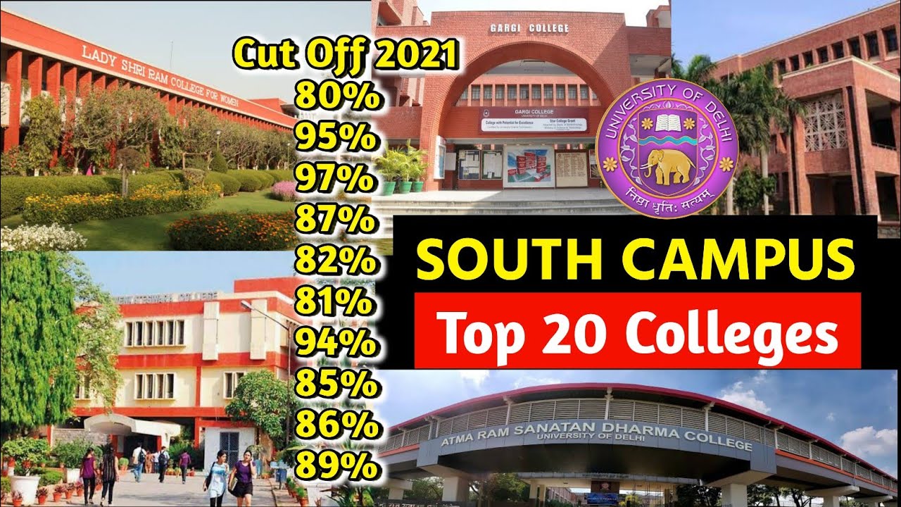 Du Admission 2021 || Du Top 20 South Campus Colleges || du Cut off South Campus Colleges || tlpdu