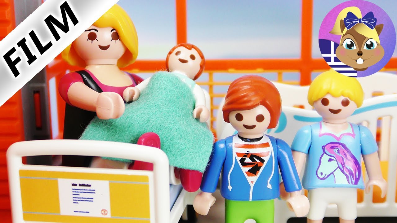 Playmobil Ταινία :Η γέννηση της Έμμας 👶 !Ιστορία απο την μαμά της για καληνύχτα!