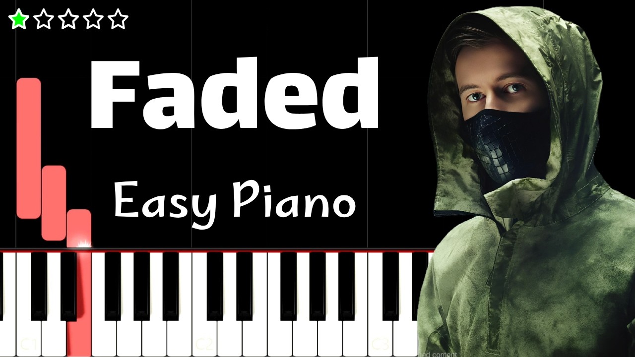 Alan Walker - Faded | EASY Piano Tutorial