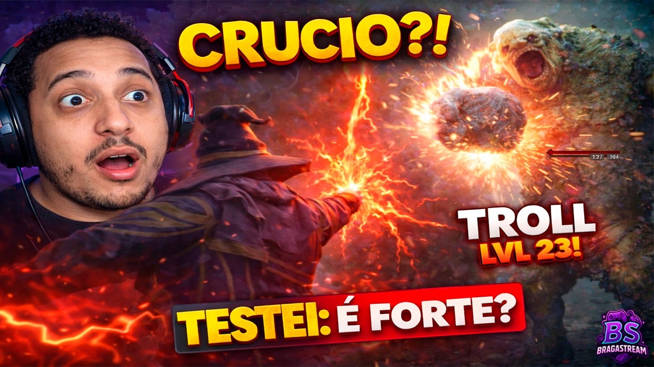 Testando CRUCIO, Troll Nível 23 e Caçadas Secretas — Hogwarts Legacy ✨ #30