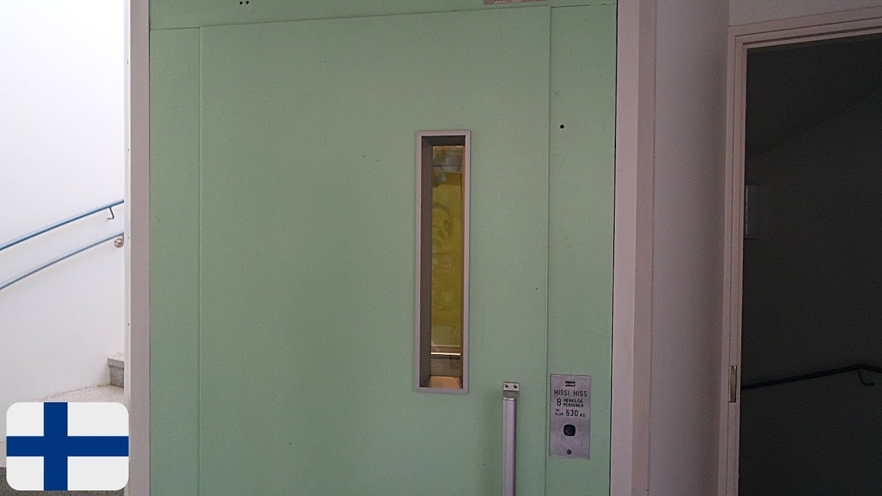 1992 KONE M roped hydraulic elevator @ Kustaa Aadolfinkatu 16, Kokkola FIN
