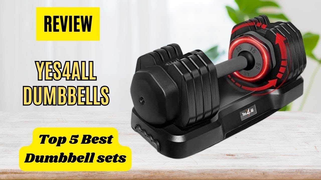Review Yes4All Adjustable Dumbbells Weights - Top 5 Best Dumbbells For Home Gym On Amazon 2024