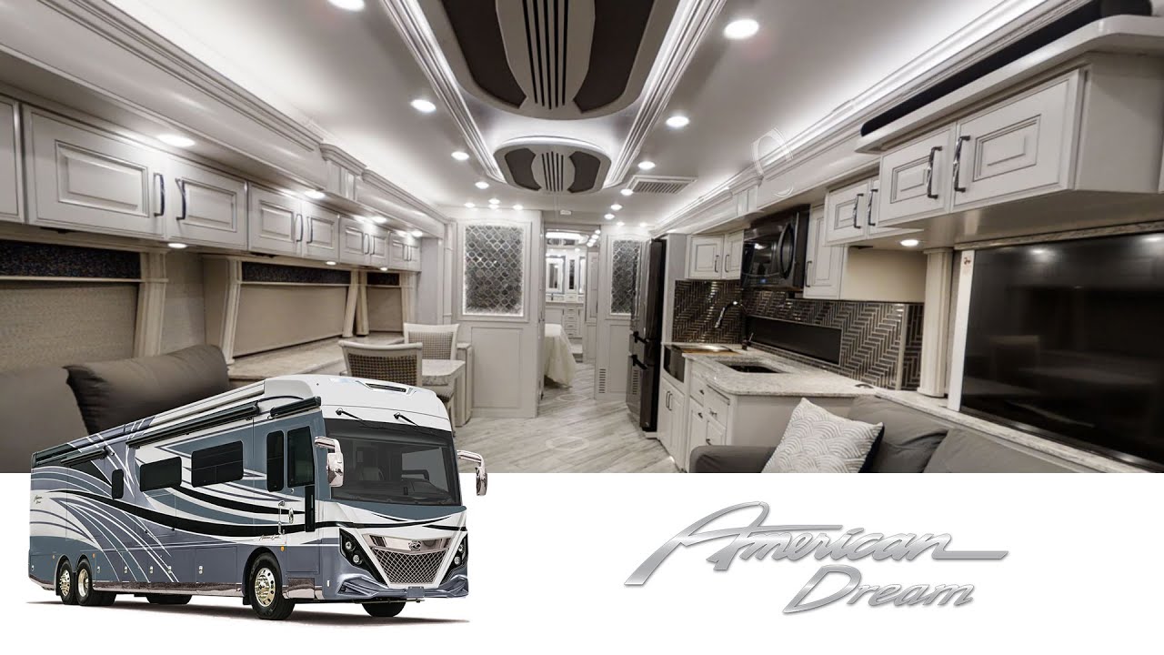 Tour the luxurious - 2022 American Dream 42V #americancoach #americandream #luxurymotorcoach