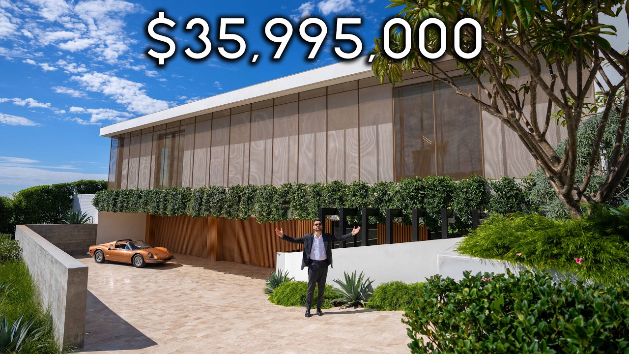 Внутри архитектурного особняка за $36 млн в Hollywood Hills!