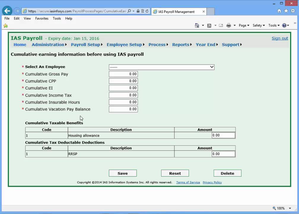 IAS Payroll - Introduction