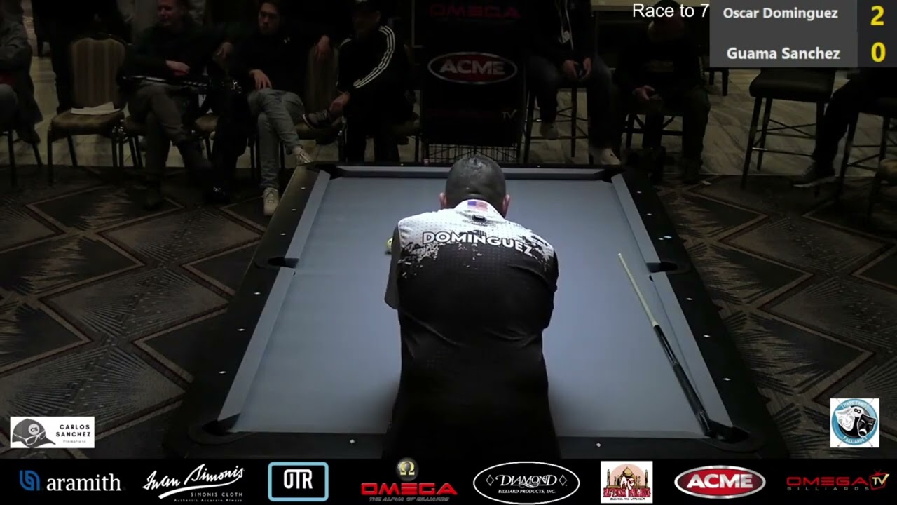 Oscar Dominguez vs Guama Sanchez Set 2 - 9 Ball - Race to 7