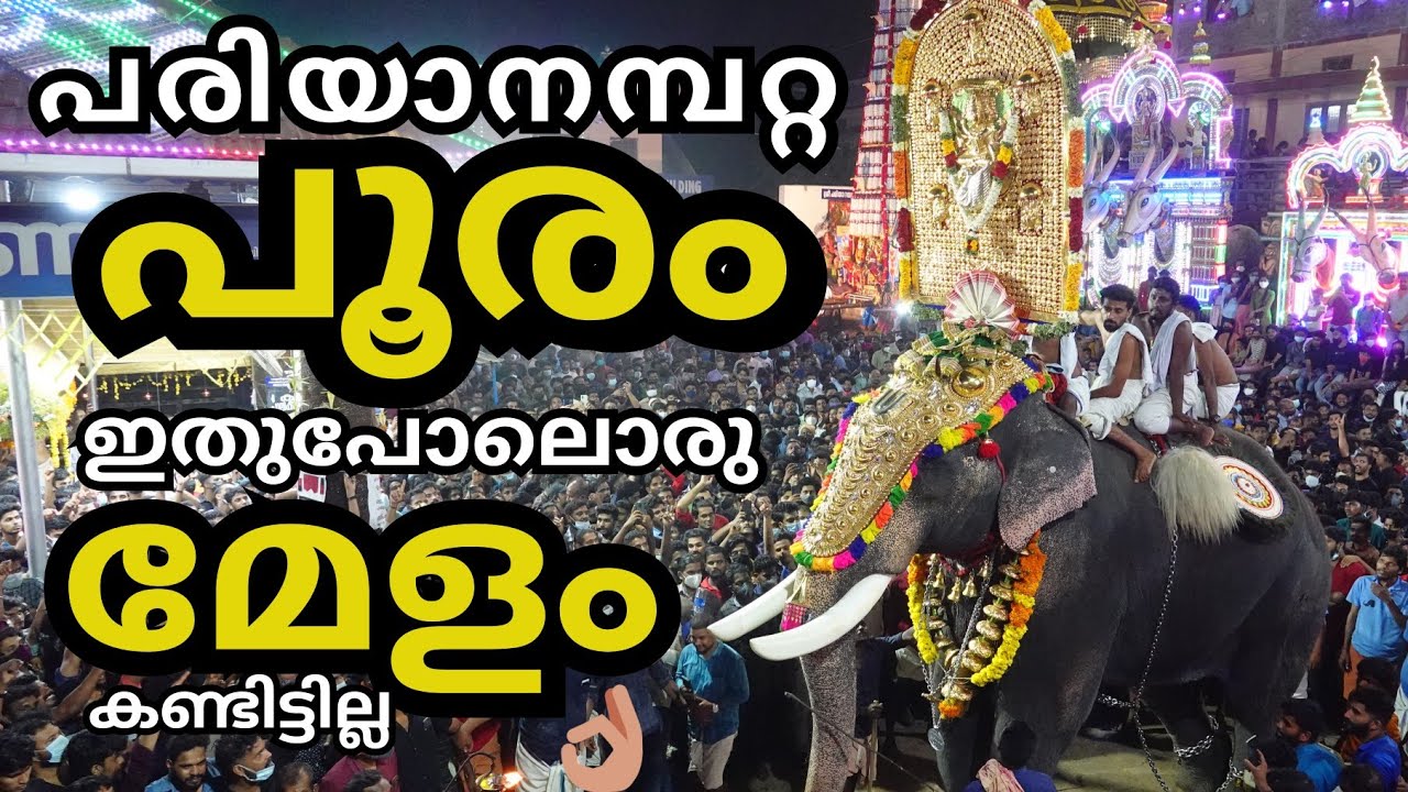 Pariyanampatta Pooram 2022 Melam പരിയാനമ്പറ്റ പൂരം